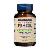 Suplemento de Óleo de Peixe Wiley's Finest Wild Alaskan - 60 Cápsulas