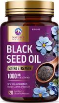 Suplemento de óleo de semente preta Nature's Peak 1000 mg 120 cápsulas gelatinosas
