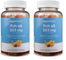 Suplemento de Ômega-3 Amazon Basics - 90 Cápsulas de Óleo de Peixe (303mg) Suplemento de Ômega-3 Amazon Basics - 90 Cápsulas de Óleo de Peixe (303mg)