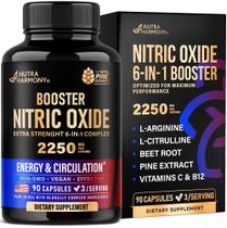 Suplemento de óxido nítrico NUTRAHARMONY 2250mg 90 cápsulas Suplemento de óxido nítrico NUTRAHARMONY 2250mg 90 cápsulas