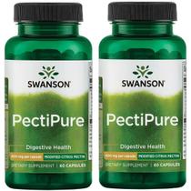 Suplemento de pectina cítrica modificada Swanson PectiPure 600 mg x 60 cápsulas - pacote com 2 Suplemento de pectina cítrica modificada Swanson PectiPure 600 mg x 60 cápsulas - pacote com 2