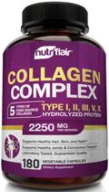 Suplemento de peptídeos multicolágenos NutriFlair 2250 mg 180 cápsulas Suplemento de peptídeos multicolágenos NutriFlair 2250 mg 180 cápsulas