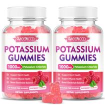Suplemento de potássio Gummies MEENCD 1000 mg 120 unidades x2