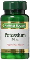 Suplemento de Potássio Nature's Bounty - Gluconato de Potássio 99mg - 100 Cápsulas Suplemento de Potássio Nature's Bounty - Gluconato de Potássio 99mg - 100 Cápsulas