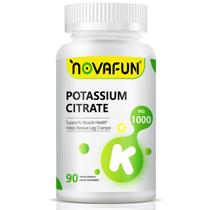 Suplemento de potássio Novafun Citrato de potássio 1000mg 90 cápsulas Suplemento de potássio Novafun Citrato de potássio 1000mg 90 cápsulas