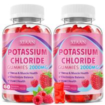 Suplemento de potássio XIAAN Gummies 2000 mg de framboesa 120 unidades