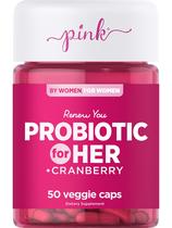 Suplemento de probióticos PINK para mulheres e saúde digestiva 50 cápsulas Suplemento de probióticos PINK para mulheres e saúde digestiva 50 cápsulas