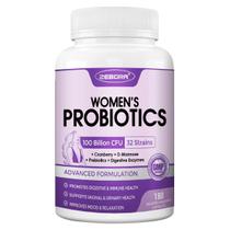 Suplemento de probióticos ZEBORA para mulheres e saúde digestiva (90 porções)