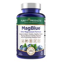 Suplemento de produtos de pureza MagBlue Magnésio 90 comprimidos Suplemento de produtos de pureza MagBlue Magnésio 90 comprimidos