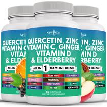 Suplemento de Quercetina, Zinc y Vitamina C NEW AGE 180 Cápsulas Suplemento de Quercetina, Zinc y Vitamina C NEW AGE 180 Cápsulas