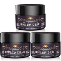 Suplemento de resina Ajoblanco Shilajit 600 mg, pacote x3 do Himalaia