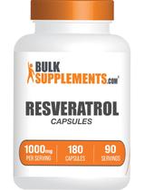 Suplemento de resveratrol BulkSupplements.com 1000 mg 180 cápsulas