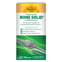Suplemento de saúde óssea Country Life Bone Solid 180 cápsulas