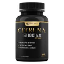 Suplemento de testosterona Citruna Test Boost Max 60 cápsulas