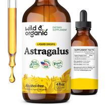 Suplemento de tintura de astrágalo selvagem e orgânica 120mL Suplemento de tintura de astrágalo selvagem e orgânica 120mL