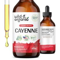 Suplemento de tintura de pimenta caiena selvagem e orgânica 120mL Suplemento de tintura de pimenta caiena selvagem e orgânica 120mL