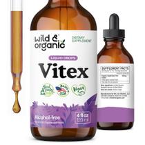 Suplemento de tintura vitex Chasteberry selvagem e orgânica 120mL