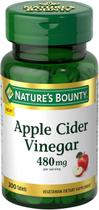 Suplemento de vinagre de maçã Nature's Bounty 480 mg 200 comprimidos