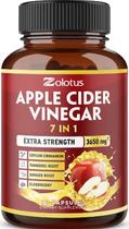 Suplemento de vinagre de maçã Zolotus 3650mg 7 em 1 90 cápsulas Suplemento de vinagre de maçã Zolotus 3650mg 7 em 1 90 cápsulas