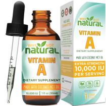 Suplemento de vitamina A: Por que não natural, 10000 UI com óleo MCT 30mL