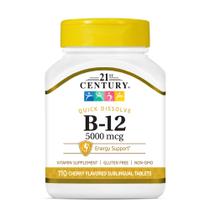 Suplemento de Vitamina B12 21st Century - 5000mcg - 110 Comprimidos