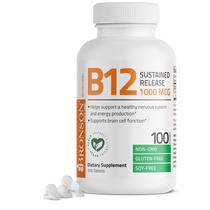 Suplemento de Vitamina B12 Bronson 1000mcg - Liberação Sustentada (100 unidades)