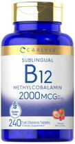 Suplemento de Vitamina B12 Carlyle - 2000mcg - 240 Comprimidos Suplemento de Vitamina B12 Carlyle - 2000mcg - 240 Comprimidos