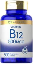 Suplemento de Vitamina B12 Carlyle - 500mcg - 300 Comprimidos Suplemento de Vitamina B12 Carlyle - 500mcg - 300 Comprimidos