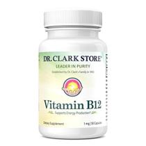 Suplemento de vitamina B12 Dr. Clark Store 1 mg 50 cápsulas