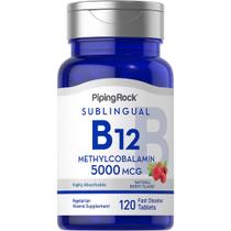 Suplemento de vitamina B12 Piping Rock 5000mcg 120 comprimidos