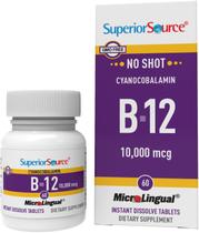 Suplemento de vitamina B12 Superior Source 10000mcg 60 comprimidos