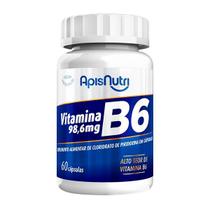 Suplemento de Vitamina B6 98,6mg 60 Cáps Apisnutri - SV