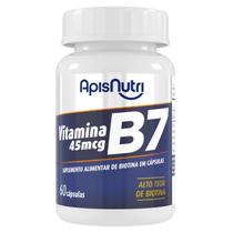 Suplemento de Vitamina B7 45mcg 60 Cáps Apisnutri - SV