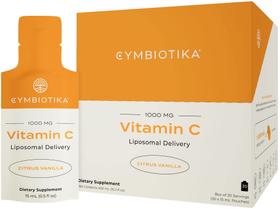 Suplemento de vitamina C CYMBIOTIKA Lipossomal Delivery, pacote com 30