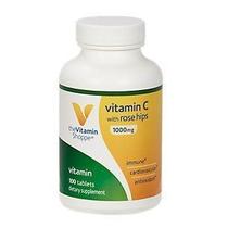 Suplemento de vitamina C de 1.000 mg da The Vitamin Shoppe com rosa mosqueta