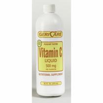 Suplemento de vitamina C Geri-Care Ácido Ascórbico 500 mg Força Líquido 16 oz. 16 Oz por McKesson