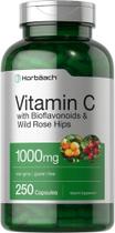 Suplemento de Vitamina C Horbaach 1000mg - 250 Cápsulas com Bioflavonóides Suplemento de Vitamina C Horbaach 1000mg - 250 Cápsulas com Bioflavonóides