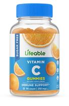 Suplemento de vitamina C Lifeable Sugar Free 250 mg 90 gomas