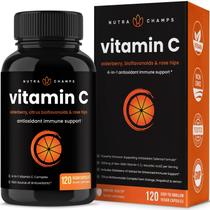 Suplemento de vitamina C NutraChamps 1000 mg com sabugueiro 500 mg