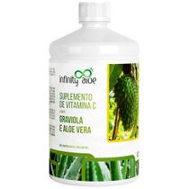 Suplemento de Vitamina C Sabor Babosa Aloe Vera com Graviola 1L - Infinity - Infinity Aloe