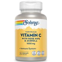 Suplemento de Vitamina C Solaray 1000mg com Rosa Mosqueta - 100 Cápsulas Vegetais Suplemento de Vitamina C Solaray 1000mg com Rosa Mosqueta - 100 Cápsulas Vegetais