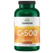 Suplemento de vitamina C Swanson com rosa mosqueta 500 mg 400 cápsulas Suplemento de vitamina C Swanson com rosa mosqueta 500 mg 400 cápsulas