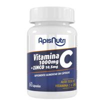 Suplemento de Vitamina C + Zinco ApisNutri 60 Cápsulas