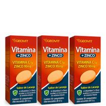 Suplemento de Vitamina C + Zinco Efervecente 3,1g kit c/3 Suplemento de Vitamina C + Zinco Efervecente 3,1g kit c/3