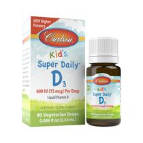 Suplemento de vitamina D Carlson Kid's Super Daily D3 15mcg