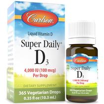 Suplemento de vitamina D Carlson Super Daily D3 4.000 UI 10,3 ml