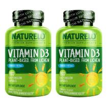 Suplemento de vitamina D NATURELO 2500 UI 180 cápsulas x 2