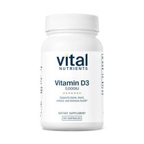 Suplemento de vitamina D Vital Nutrients 5000 UI 90 cápsulas Suplemento de vitamina D Vital Nutrients 5000 UI 90 cápsulas