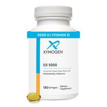 Suplemento de vitamina D XYMOGEN D3 5000 125mcg 180 cápsulas gelatinosas