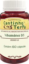 Suplemento de Vitamina D3 2000 ui 60 Capsulas